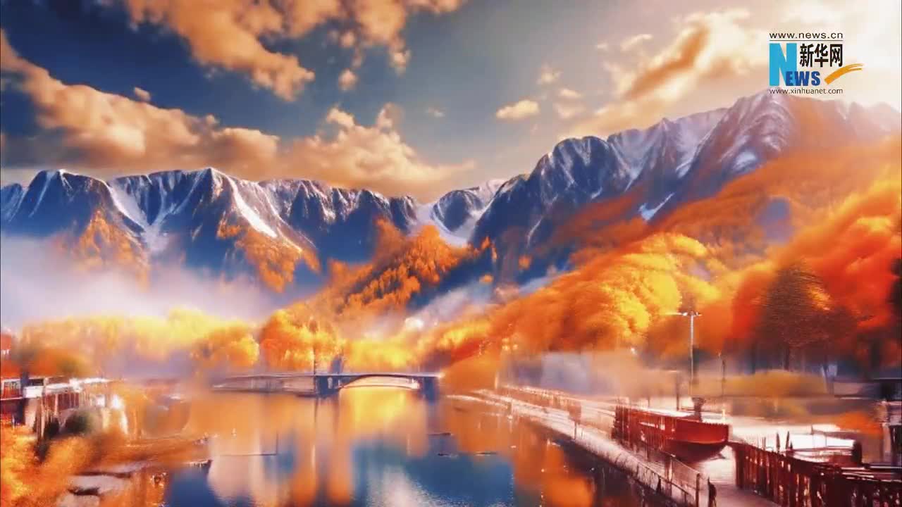 AI邂逅乌兰察布梦幻秋景