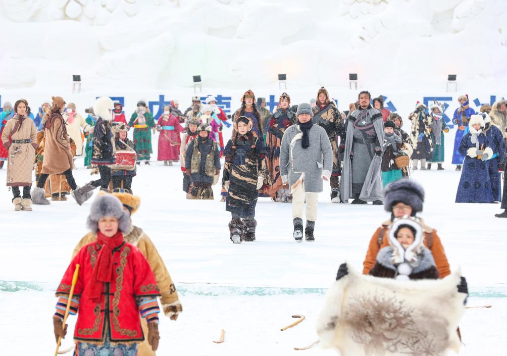 第二十一届内蒙古自治区冰雪那达慕开幕式彩排尽显“民族风”