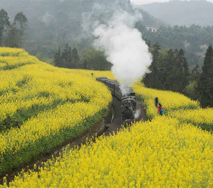  开往春天的 小 火车 _图片频道_新华网