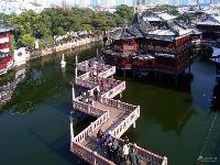 鸟瞰上海豫园