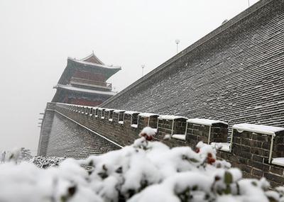 正定古城赏雪