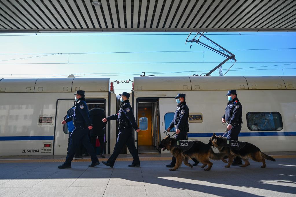 内蒙古包头：警犬工作队加大携犬巡逻力度