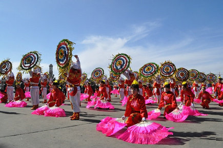 陕北大秧歌走进锦界煤矿