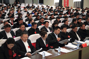 与会人员听取报告